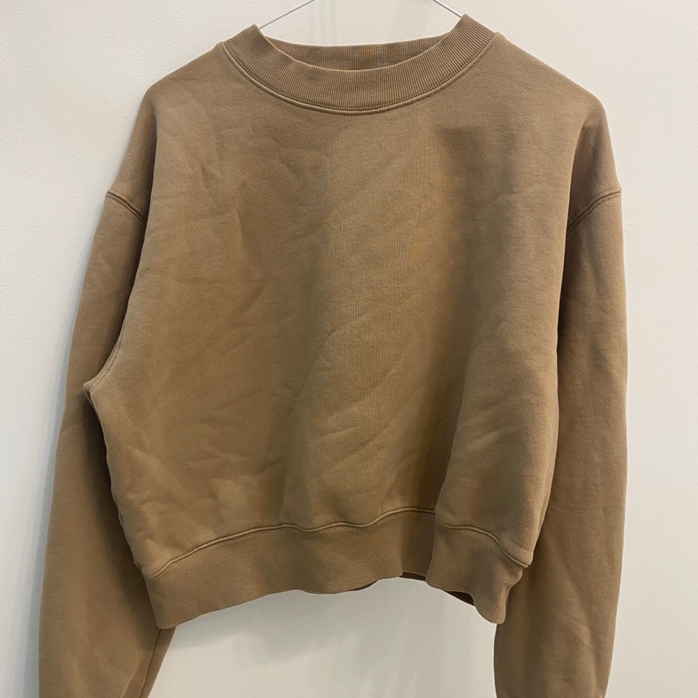 TNA cozy fleece shrunken crewneck sweatshirt